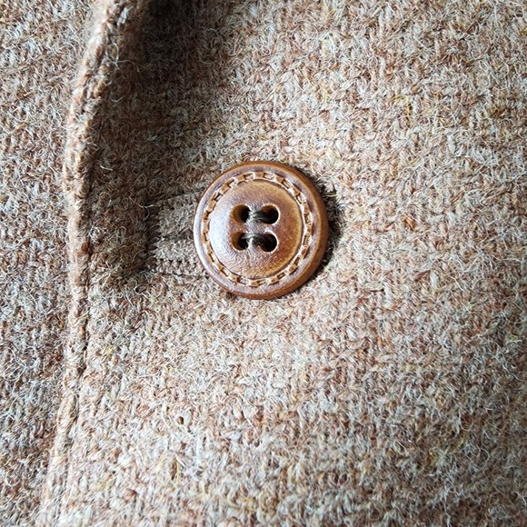 Henley Pure New Wool Tweed Blazer Mens 42‎ Short Hipster Jacket Vintage Wedding - Picture 3 of 16